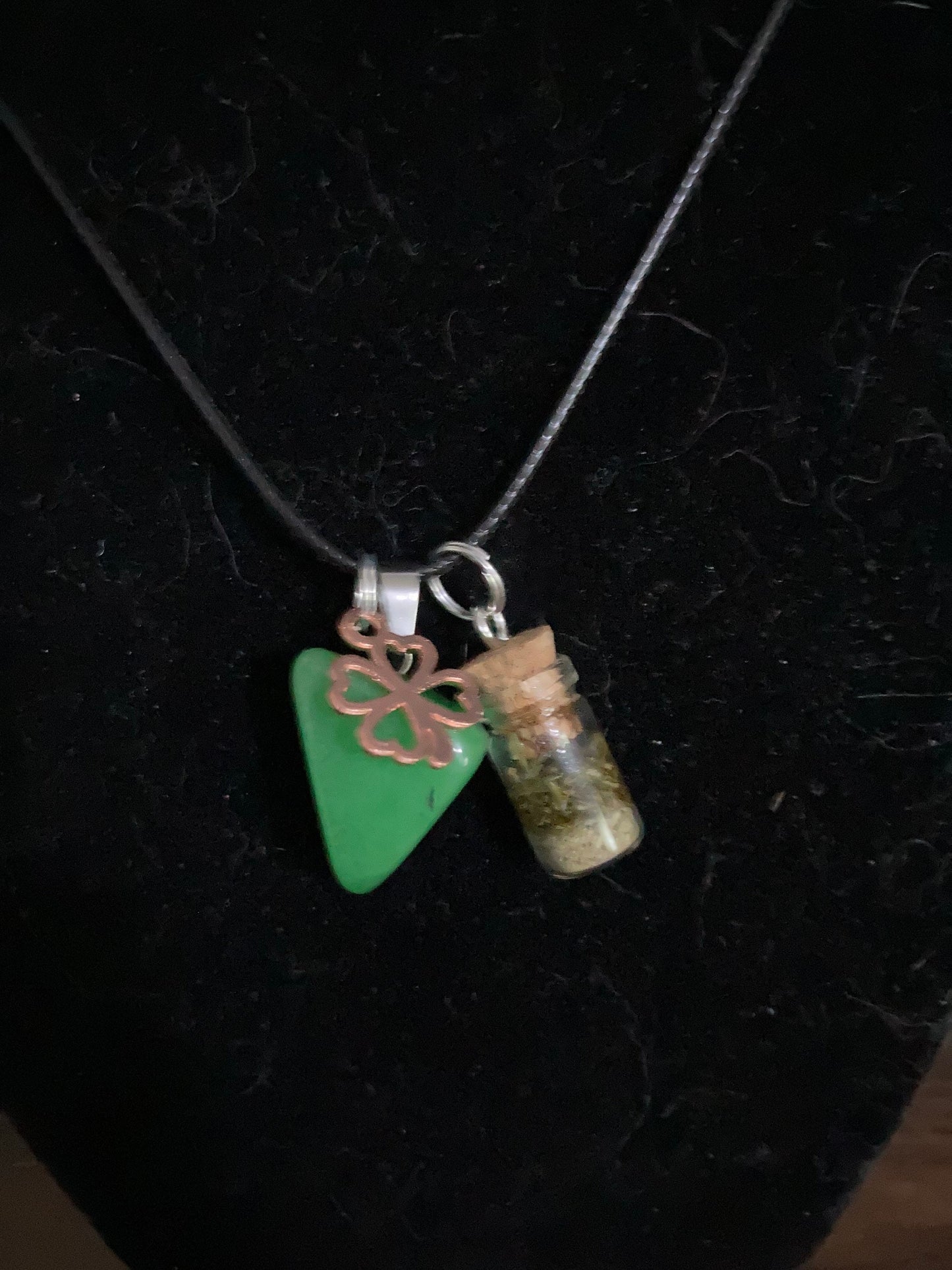 Lucky charm Good Luck Spell Necklace Rose Gold