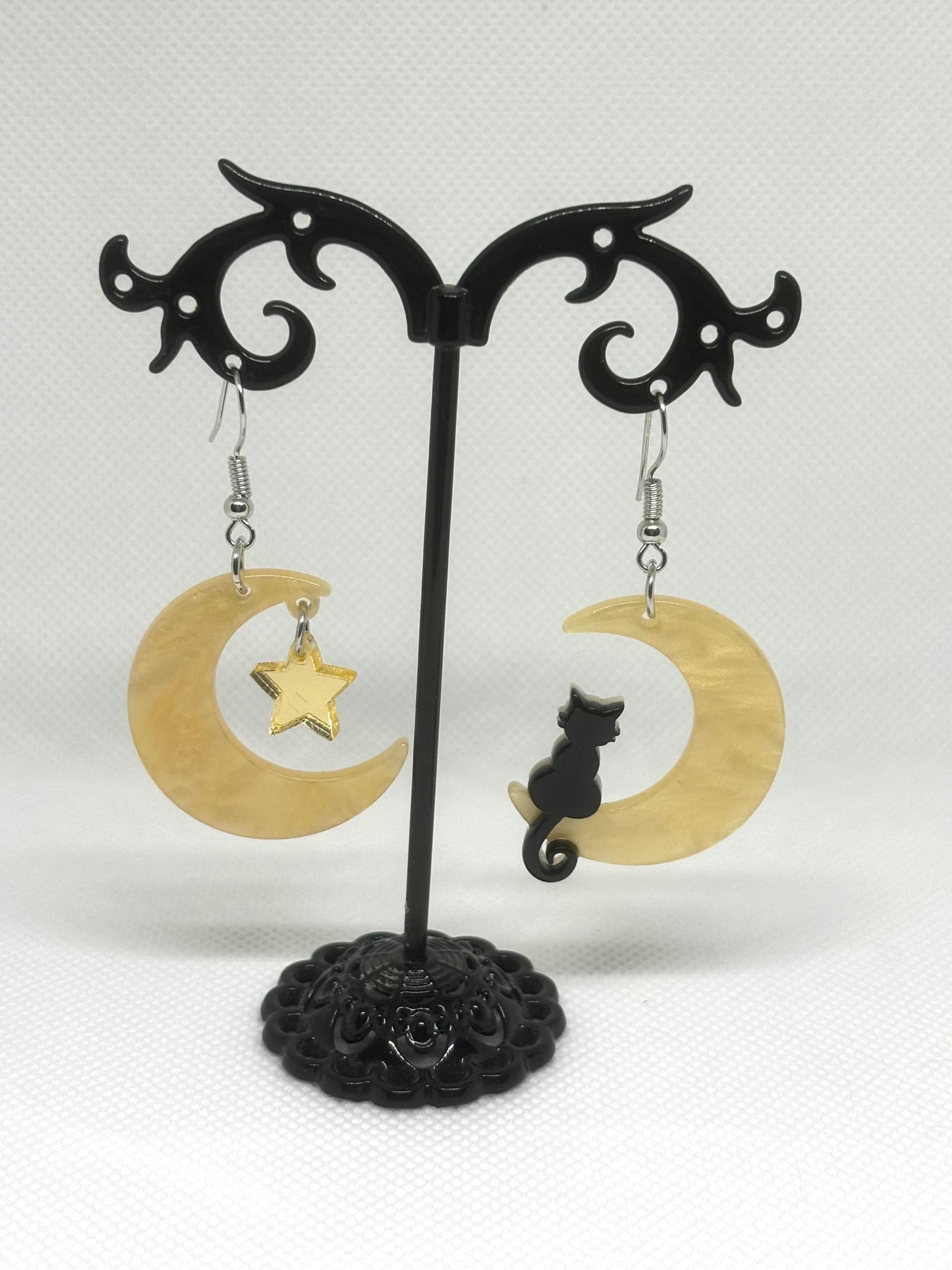 Witchy Earrings * Pentacle Earrings * Magick Earrings * Tarot Card Earrings * Pentagram Earrings * Dangle Earrings *Witchcraft Theme Earring