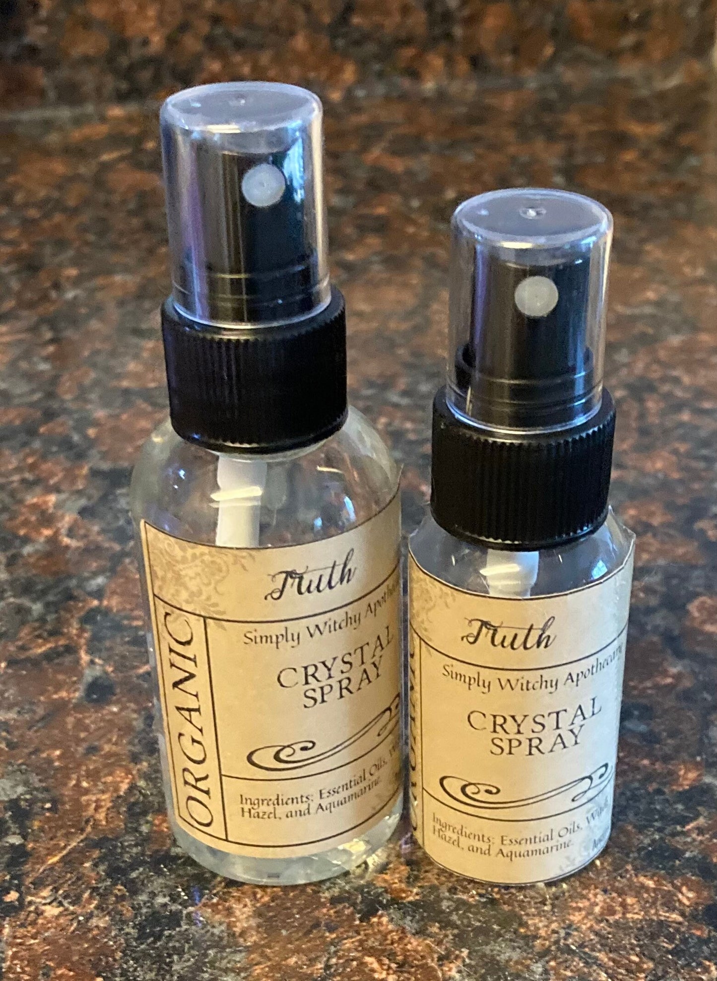 Crystal Spray * Truth Spray * Come Out Truth * Truth Crystal Spray