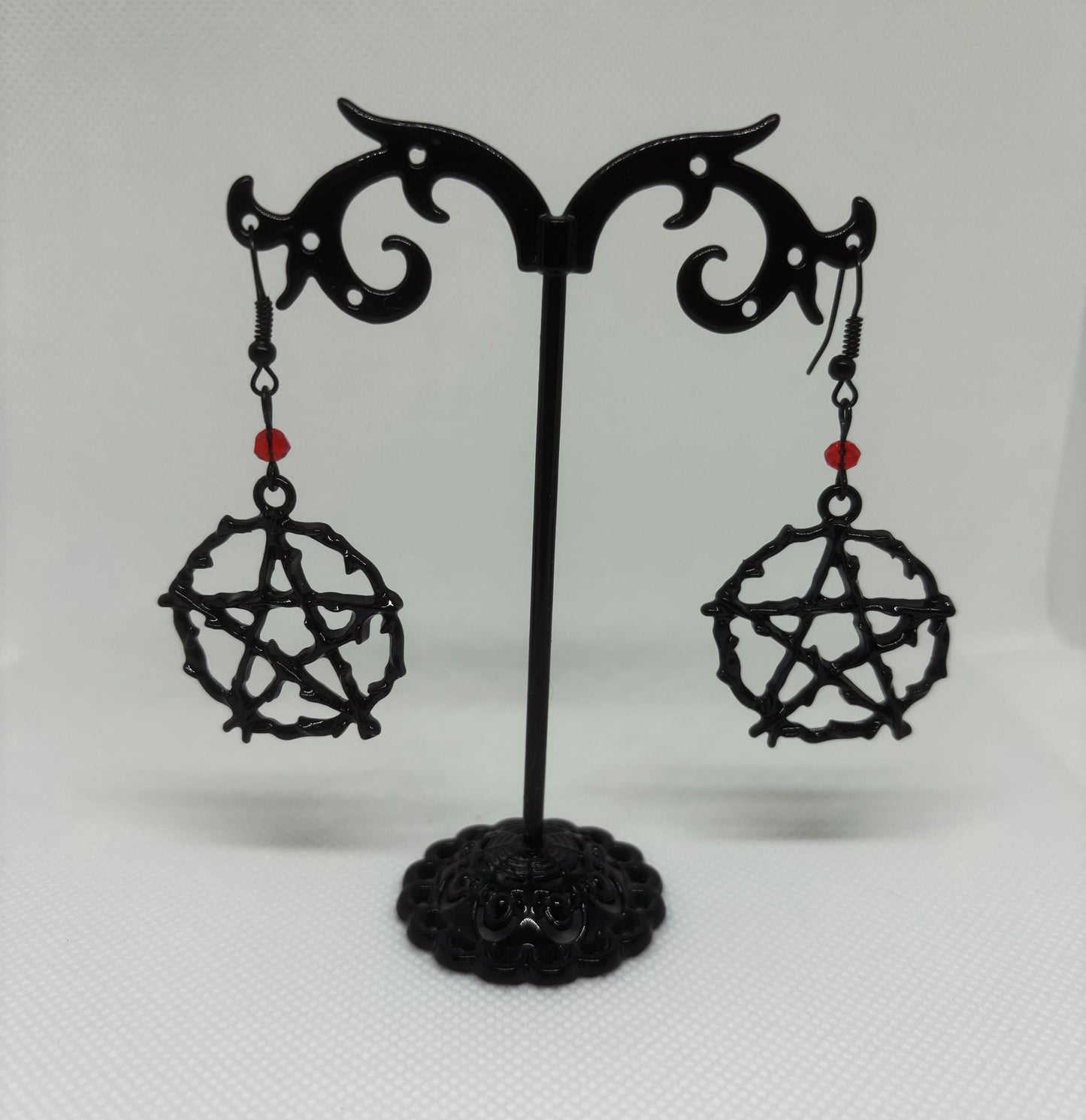 Witchy Earrings ~ Pentagram Earrings ~Dangled Earrings ~ Witchcraft Themed Earrings