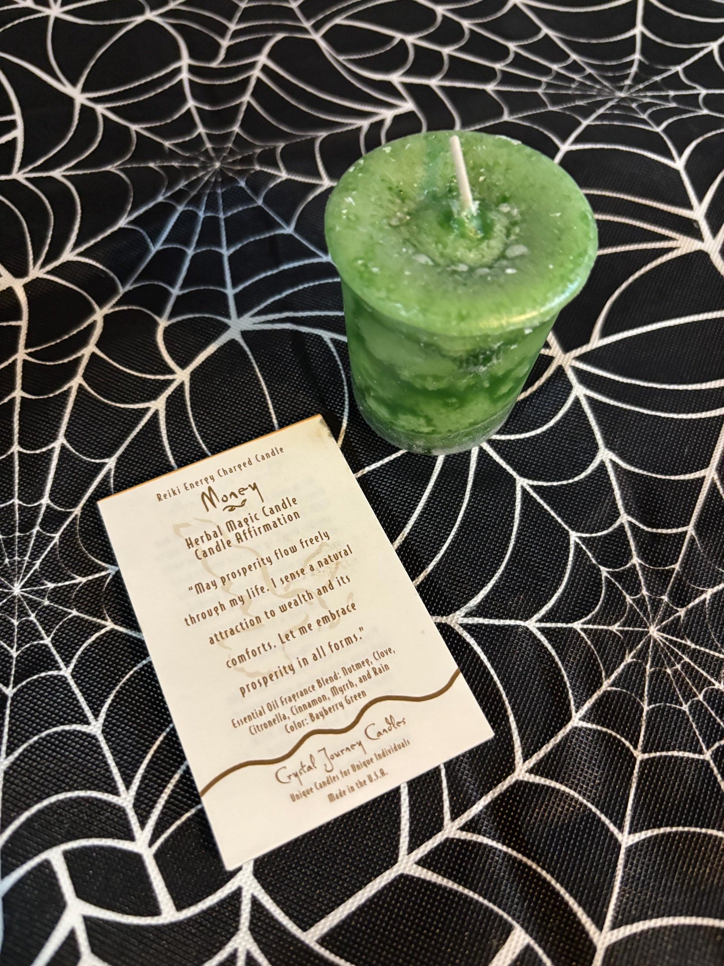 Money Votive Candle ~Money ~ Prosperity ~ Finance ~ Improve Financial Situation ~ Spell Candles ~ Fast Money ~ Financial Abundance