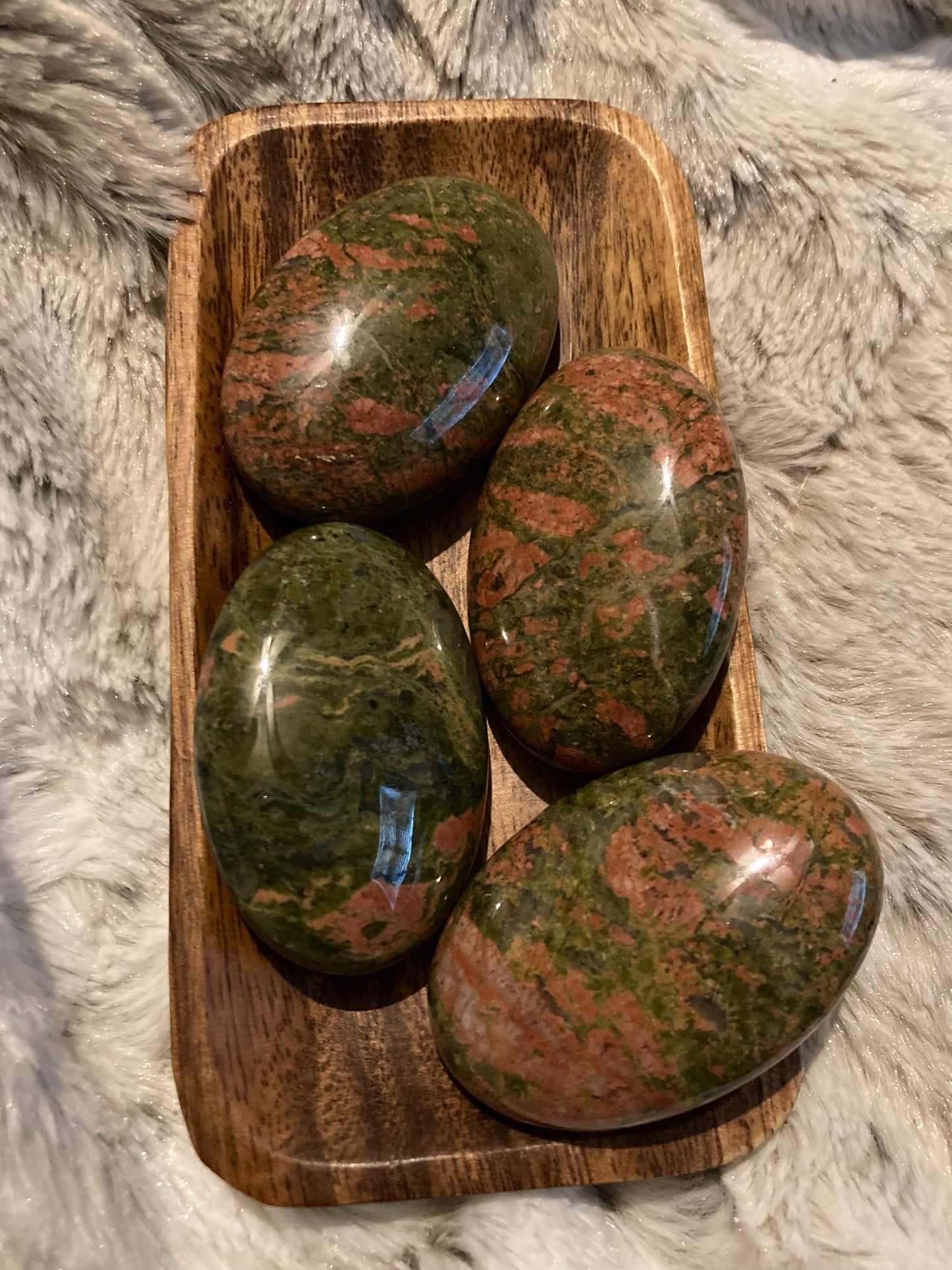 Unakite Palm Stone* Crystals * Witchcraft * Wiccan * Pagan * Altar Decoration * Spiritual Gift * Witch