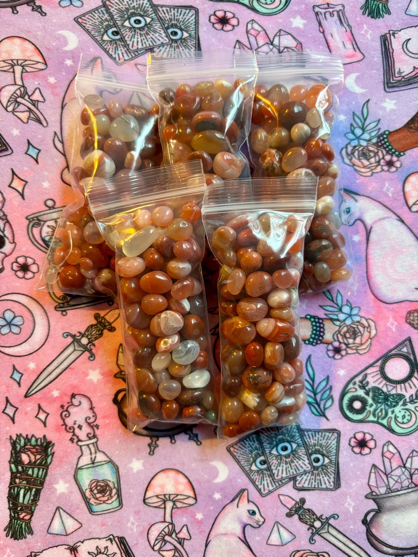 Tumbled Chips Stone * Tumbled Stones * Crystals * Witchcraft * Tumbled Crystals * Wiccan * Pagan * Witch