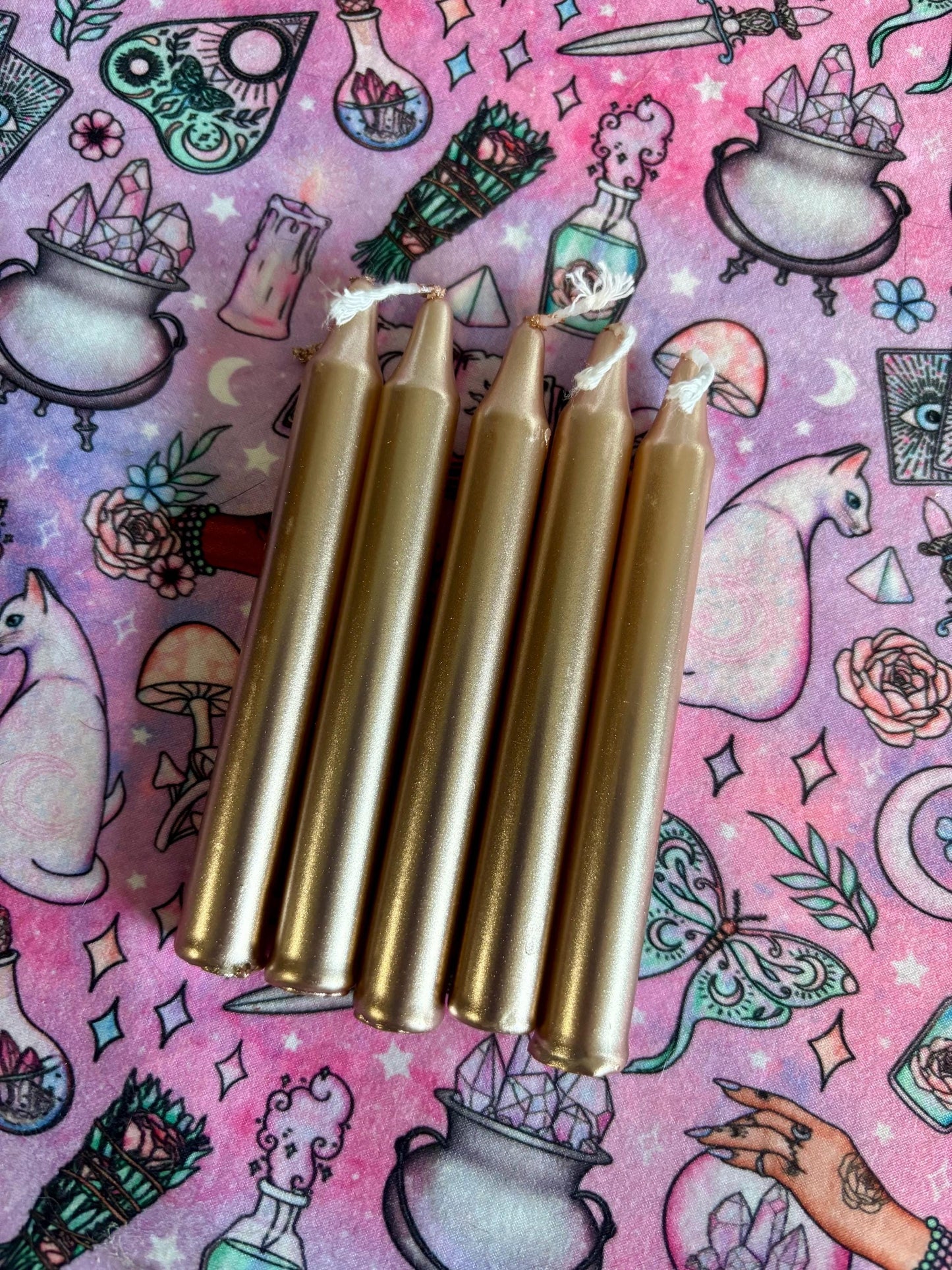 Metallic Chime Candles ~ Spell Candles ~ Small Candles ~ Witchcraft ~ Spell work ~ Witchy ~ Wiccan ~ Pagan ~ Craft Supplies