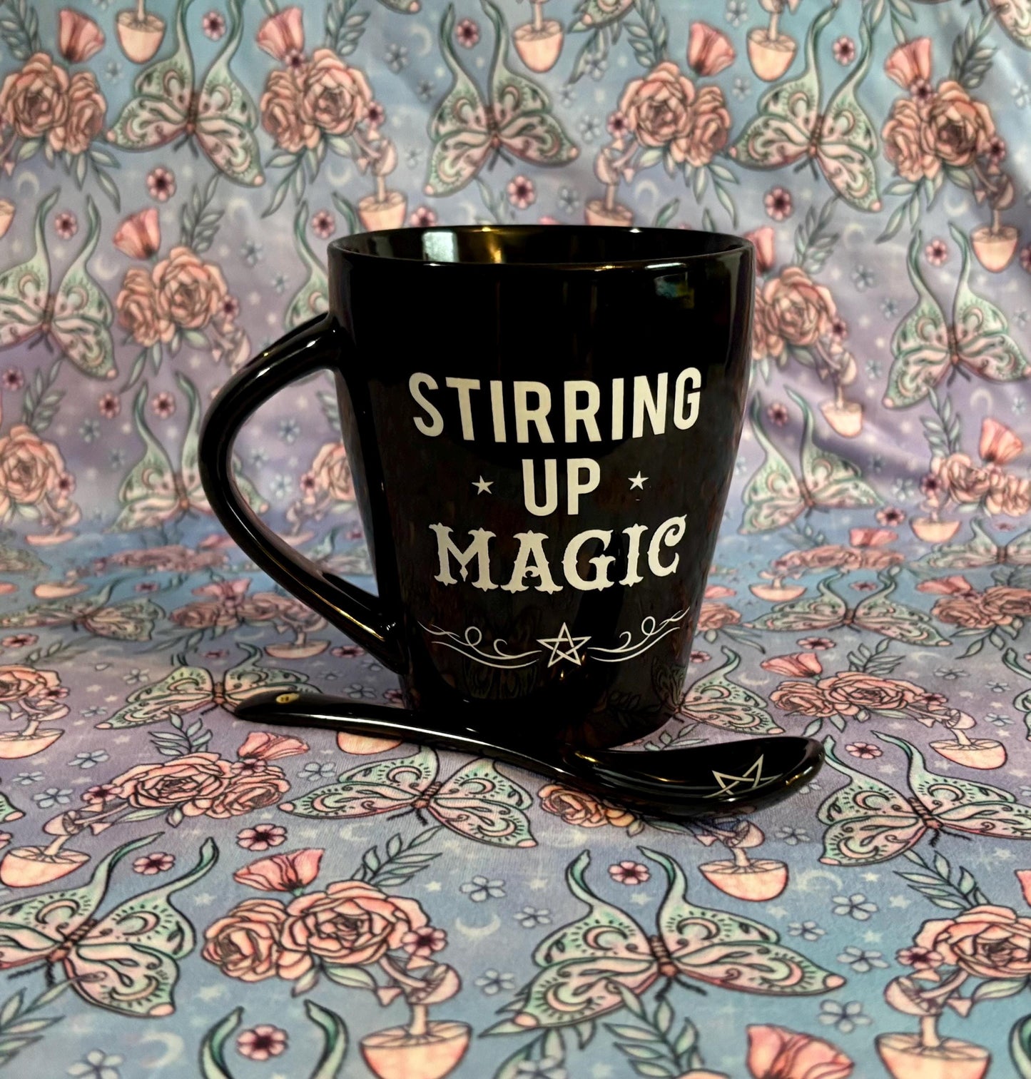 Cute Ceramic Coffee Cup ~ Witches Coffee Cup ~ Witches Coffee Mug ~ Witches Tea Mug ~ Witches Tea Cup ~ Witches Drinkware ~ Stir Up Magic