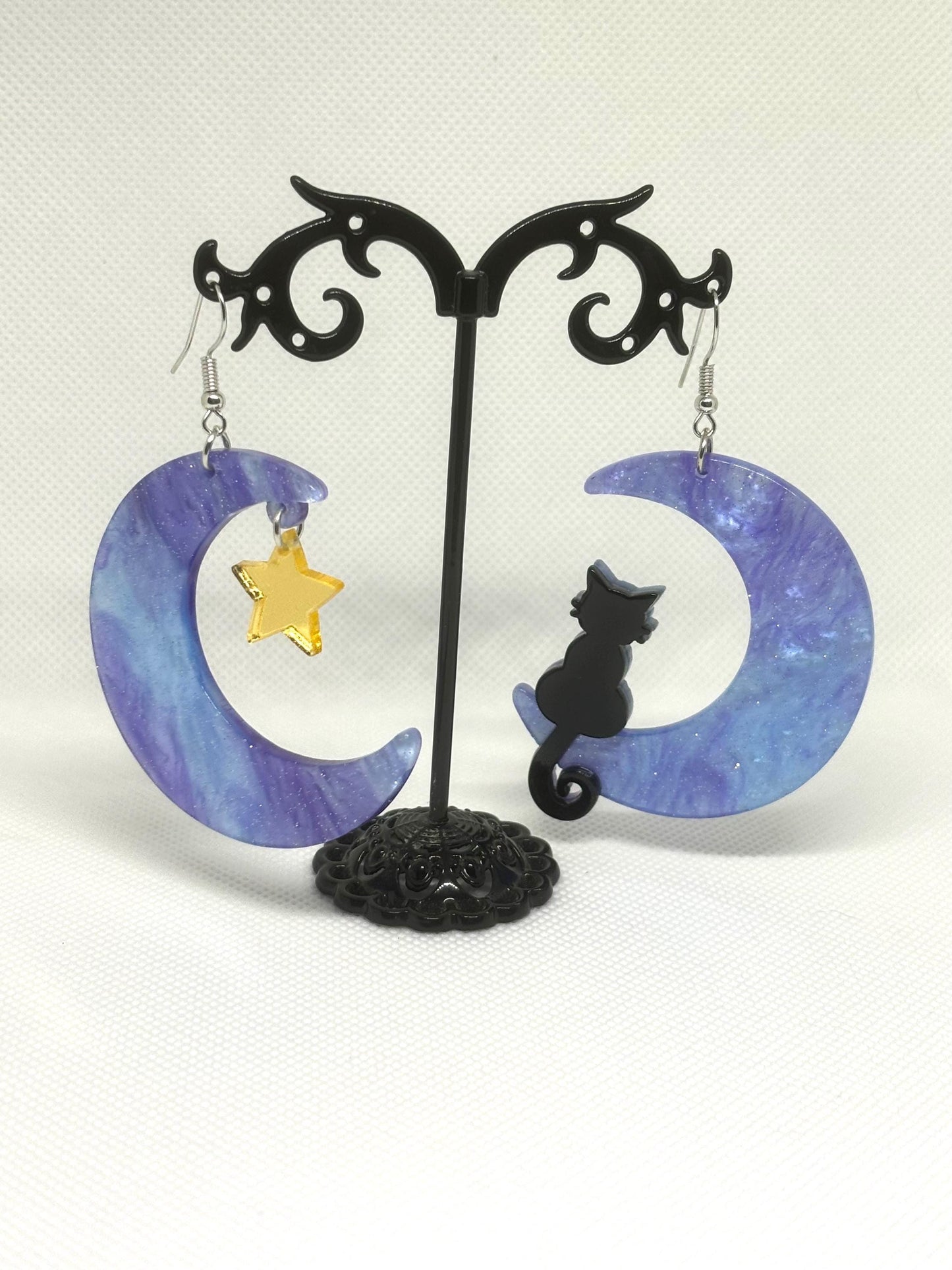 Witchy Earrings * Pentacle Earrings * Magick Earrings * Tarot Card Earrings * Pentagram Earrings * Dangle Earrings *Witchcraft Theme Earring