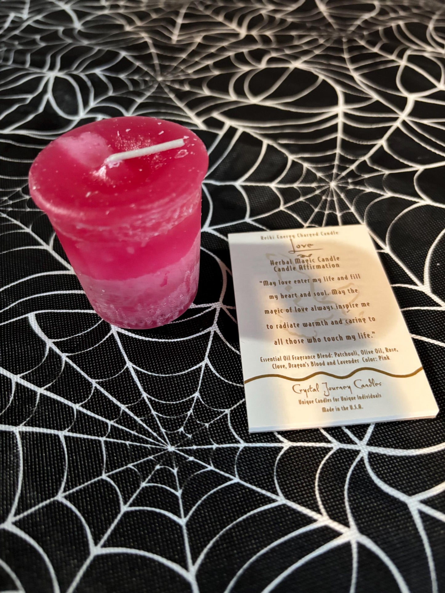 Love Votive Candle ~ Love ~ Seduction ~ Attraction ~ Find Love ~ Call Love ~ Spell Candles ~ Love Spell ~ Attract Love