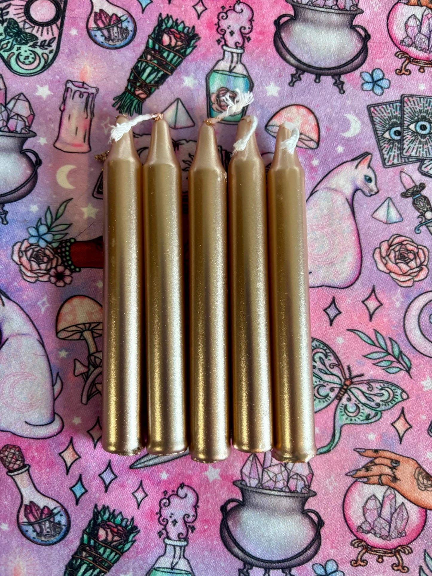 Metallic Chime Candles ~ Spell Candles ~ Small Candles ~ Witchcraft ~ Spell work ~ Witchy ~ Wiccan ~ Pagan ~ Craft Supplies