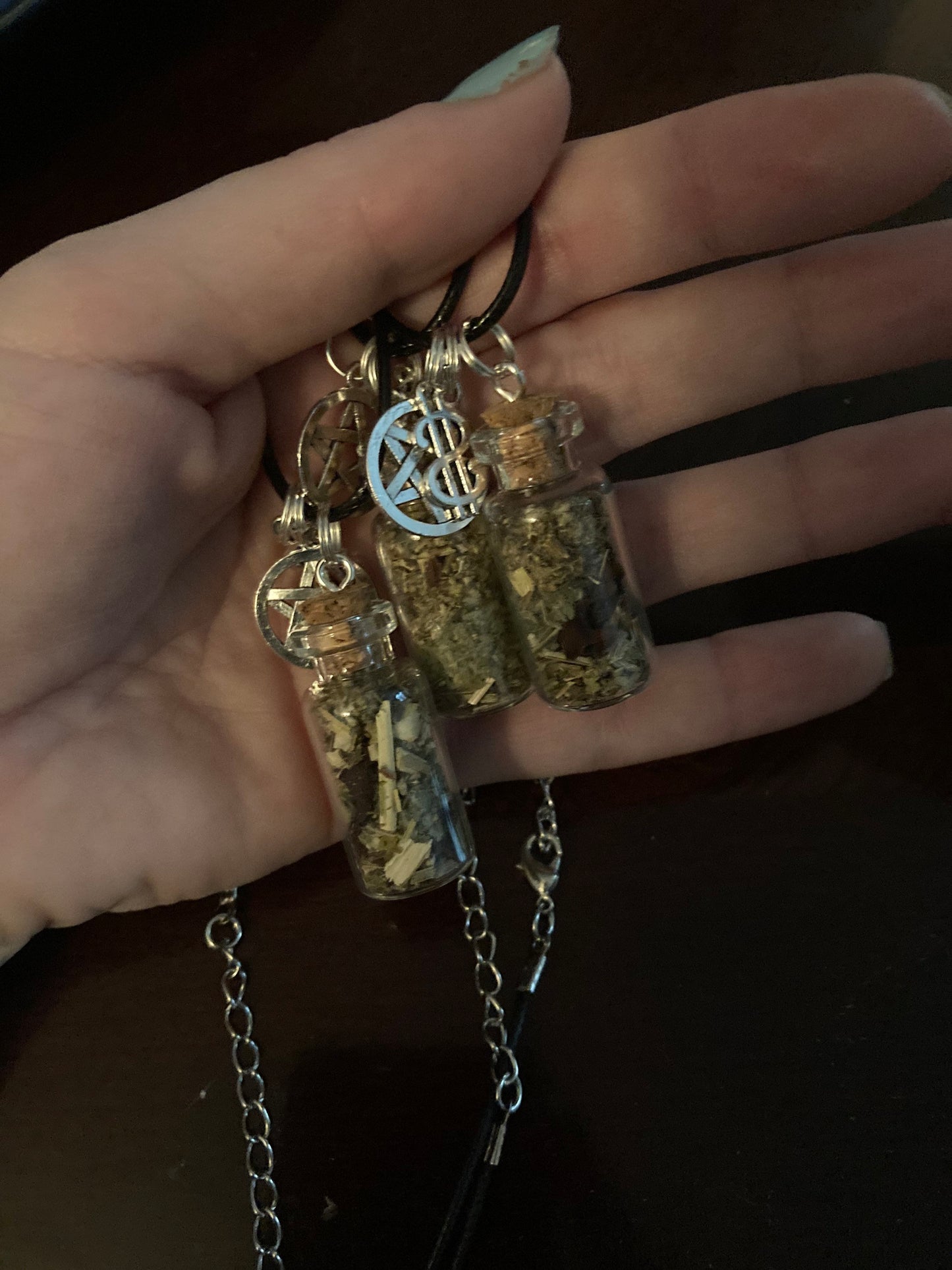 Job Offer Employment Spell Jar Necklace