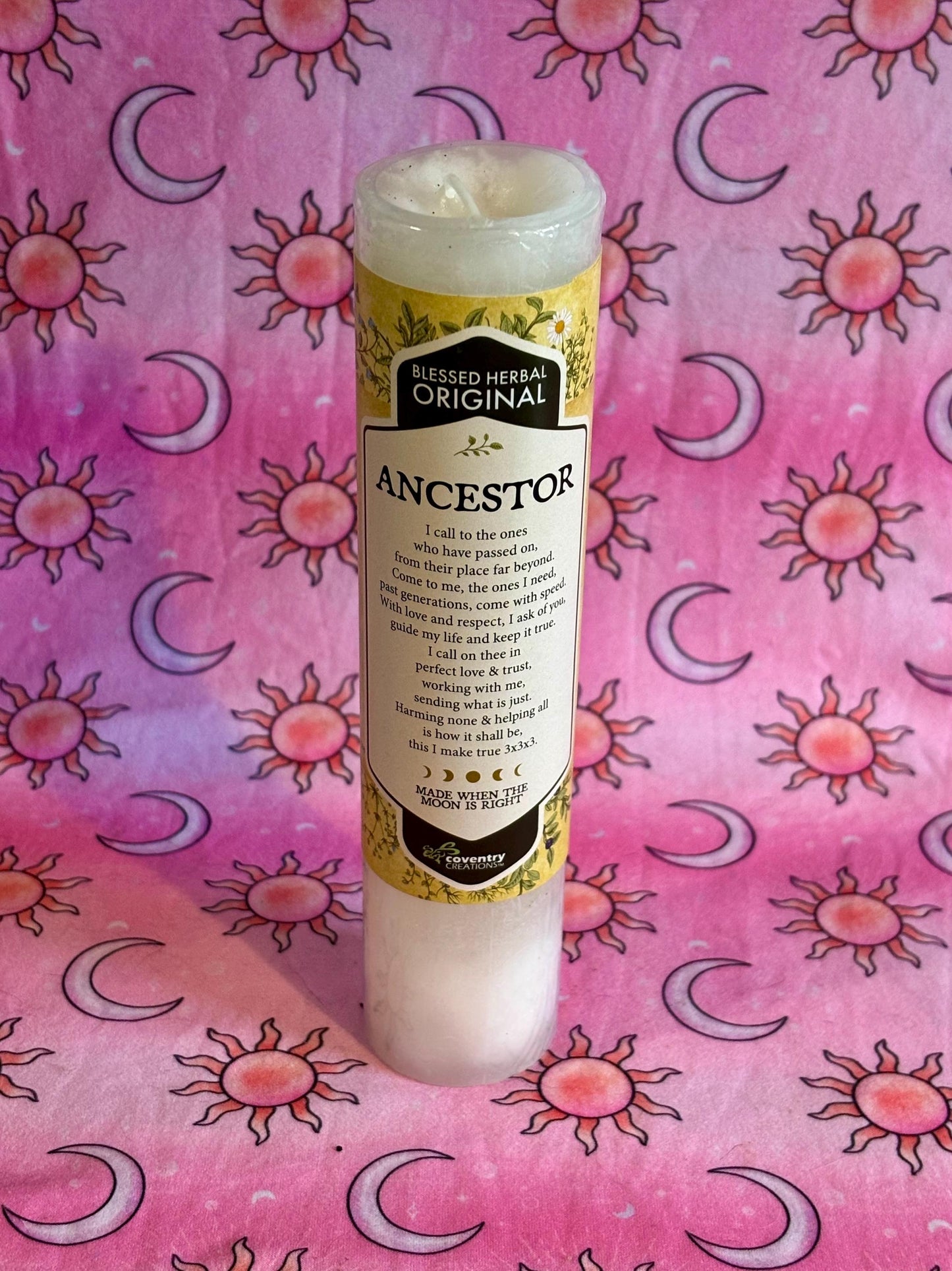 Honor Ancestor Candle, Ancestor Ritual Candle, Samhain Celebration, Ancestor Altar Ritual, Candle for Honoring Ancestor