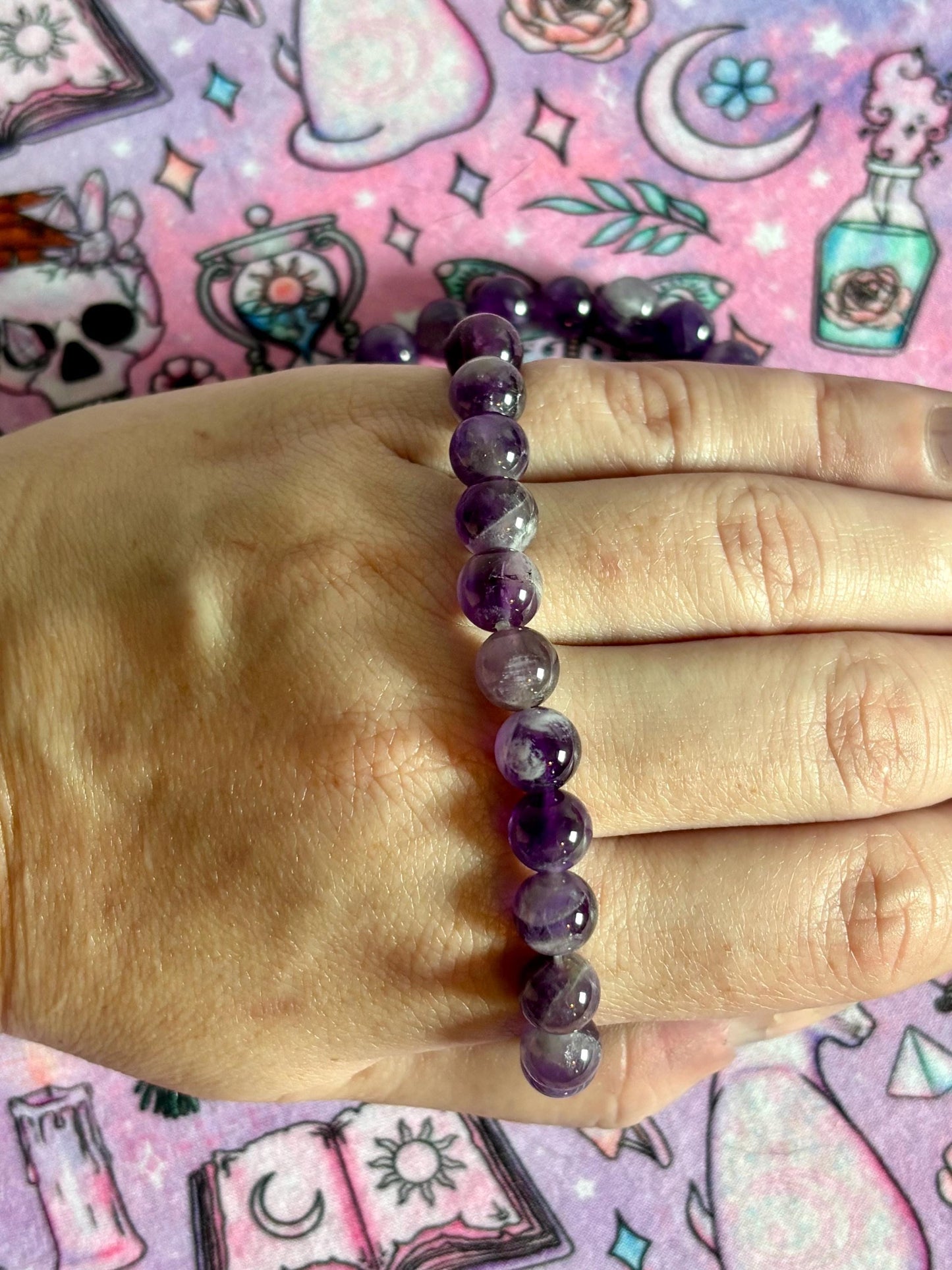 Fashion Beaded Bracelet, Stretch Bracelet, Crystals Bracelet, Charmed Bracelet, Boho Jewelry, Gift for Her