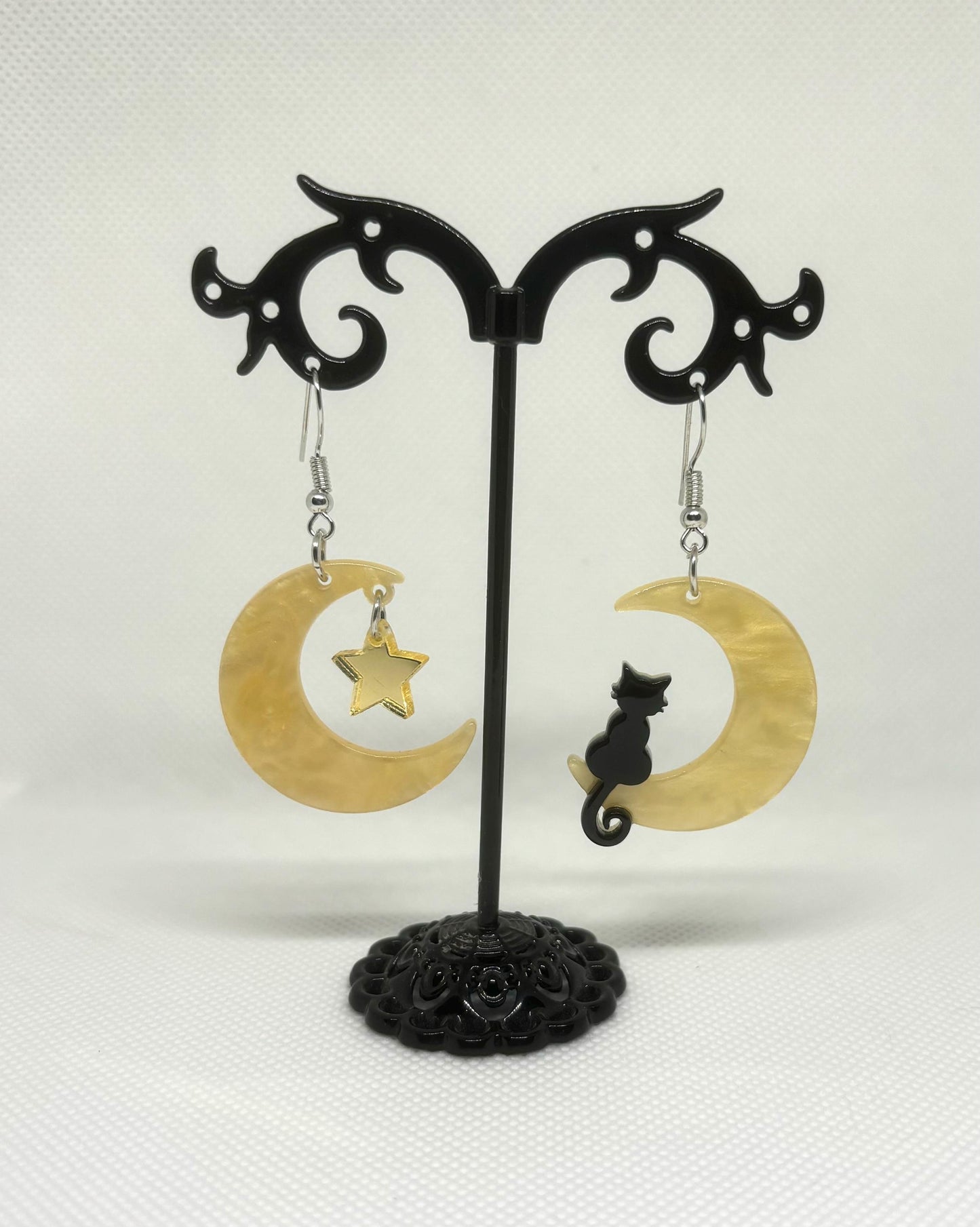 Witchy Earrings * Pentacle Earrings * Magick Earrings * Tarot Card Earrings * Pentagram Earrings * Dangle Earrings *Witchcraft Theme Earring