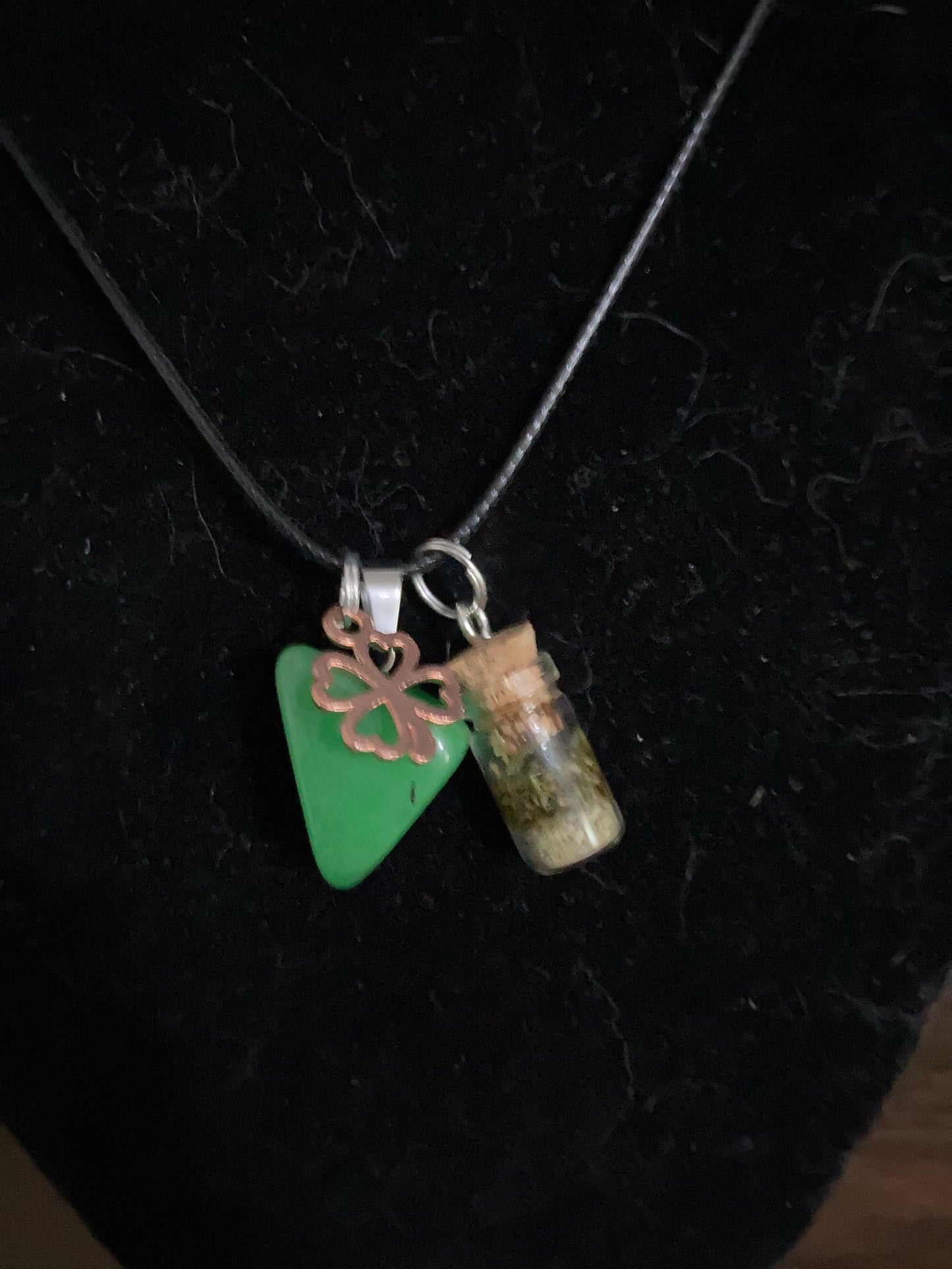 Lucky charm Good Luck Spell Necklace Rose Gold