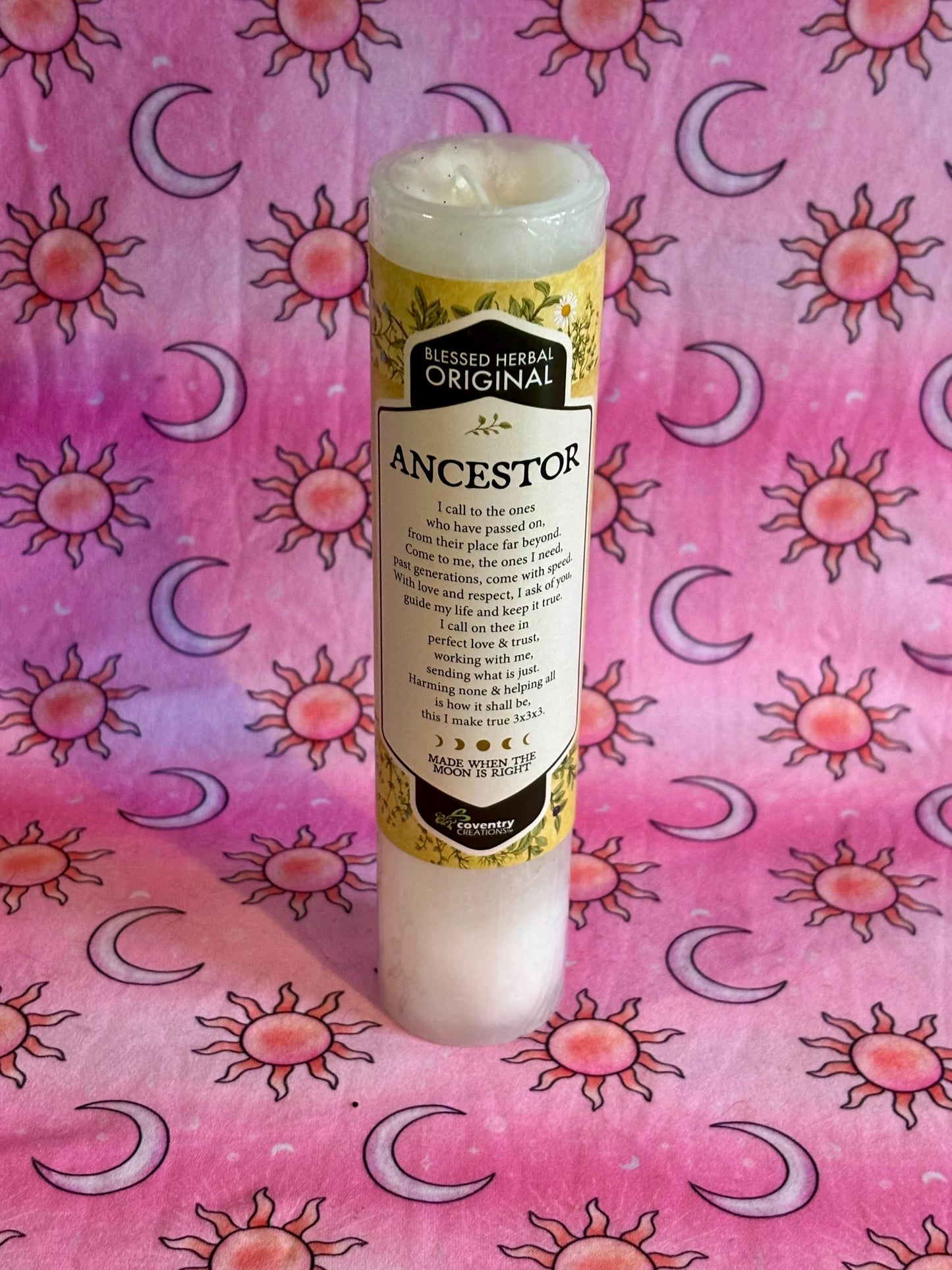 Honor Ancestor Candle, Ancestor Ritual Candle, Samhain Celebration, Ancestor Altar Ritual, Candle for Honoring Ancestor