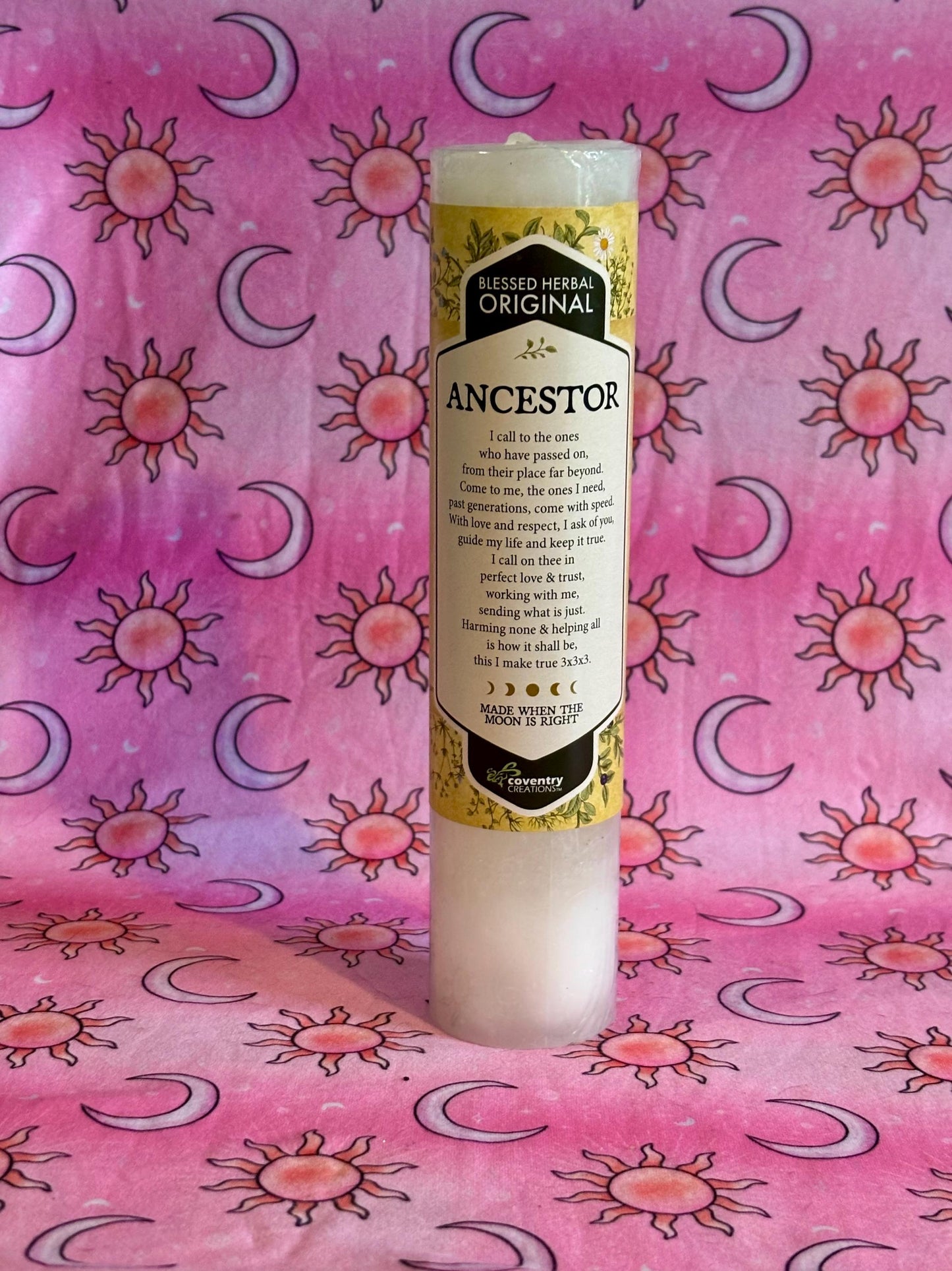 Honor Ancestor Candle, Ancestor Ritual Candle, Samhain Celebration, Ancestor Altar Ritual, Candle for Honoring Ancestor