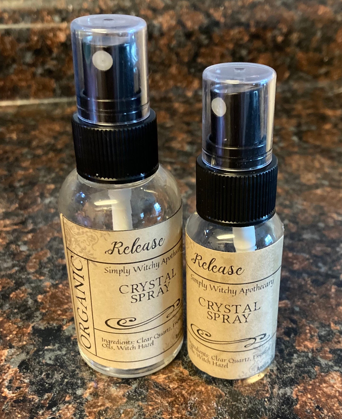 Crystal Spray * Release Spray * Release The Blocks * Release Crystal Spray