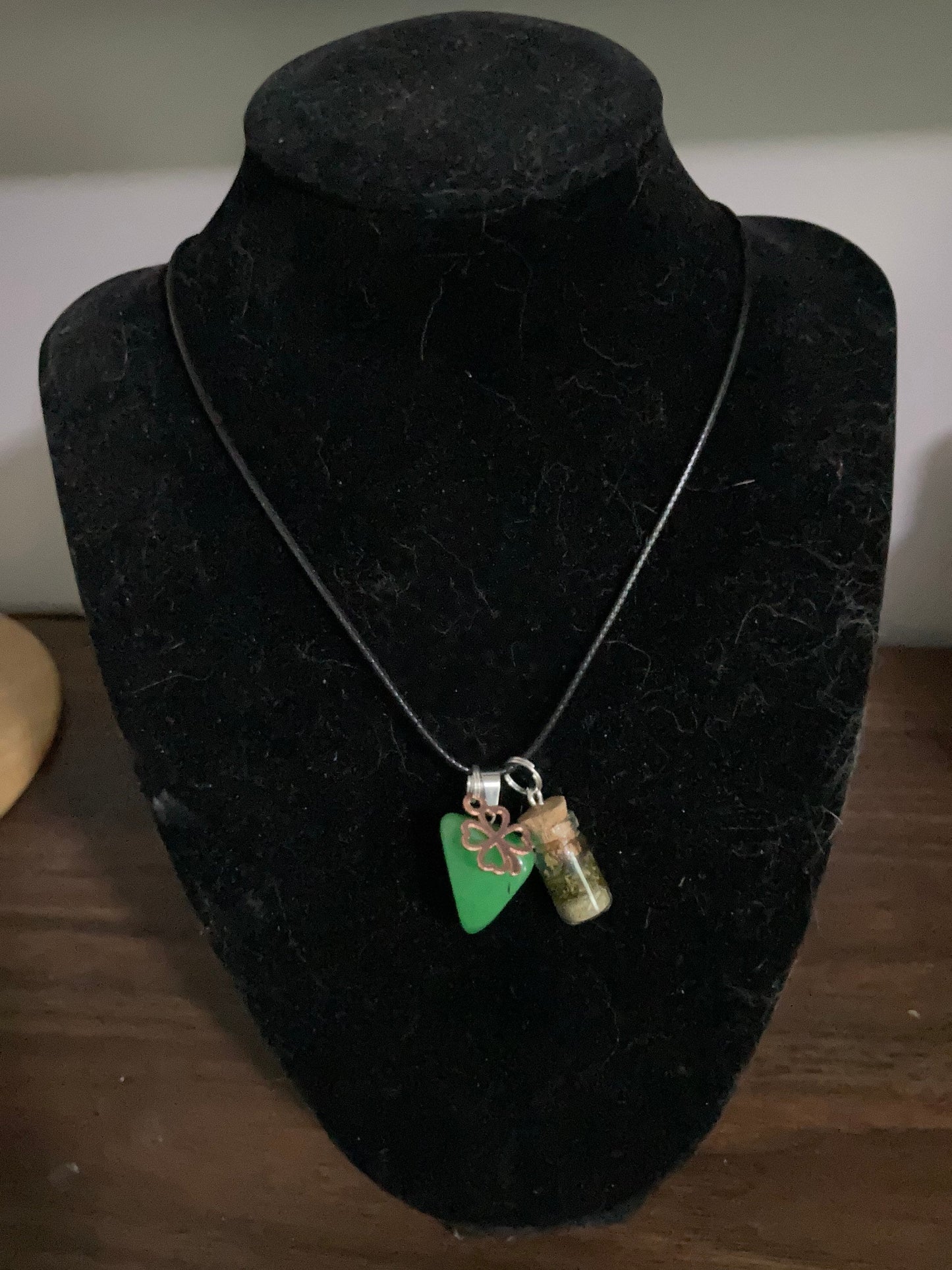 Lucky charm Good Luck Spell Necklace Rose Gold