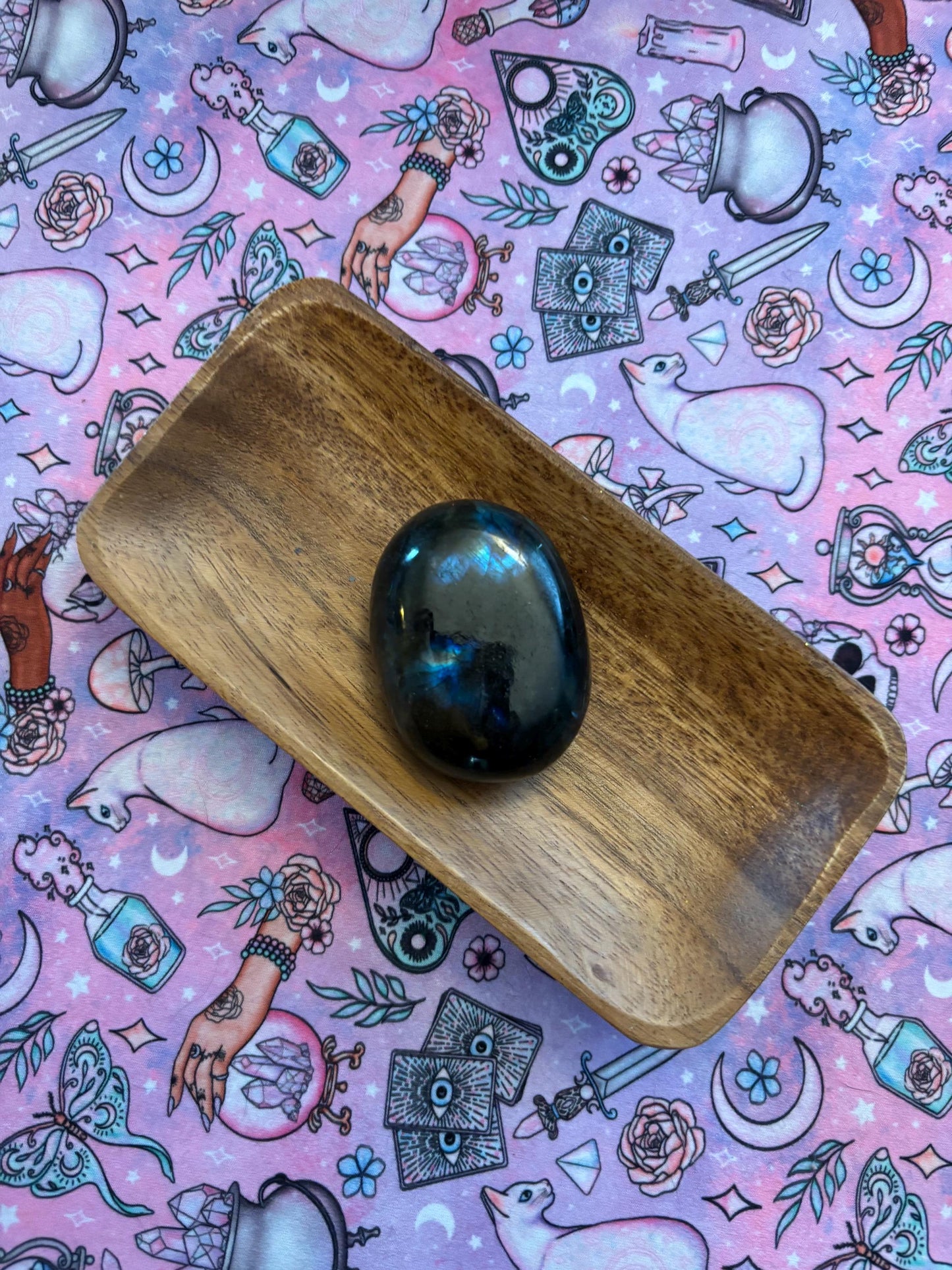 Labradorite Crystal Palm Stones * Crystal Palm Stone * Meditation Stone * Absorb Negativity * Intuition Stone * Palm Stone * Witchy * Pagan