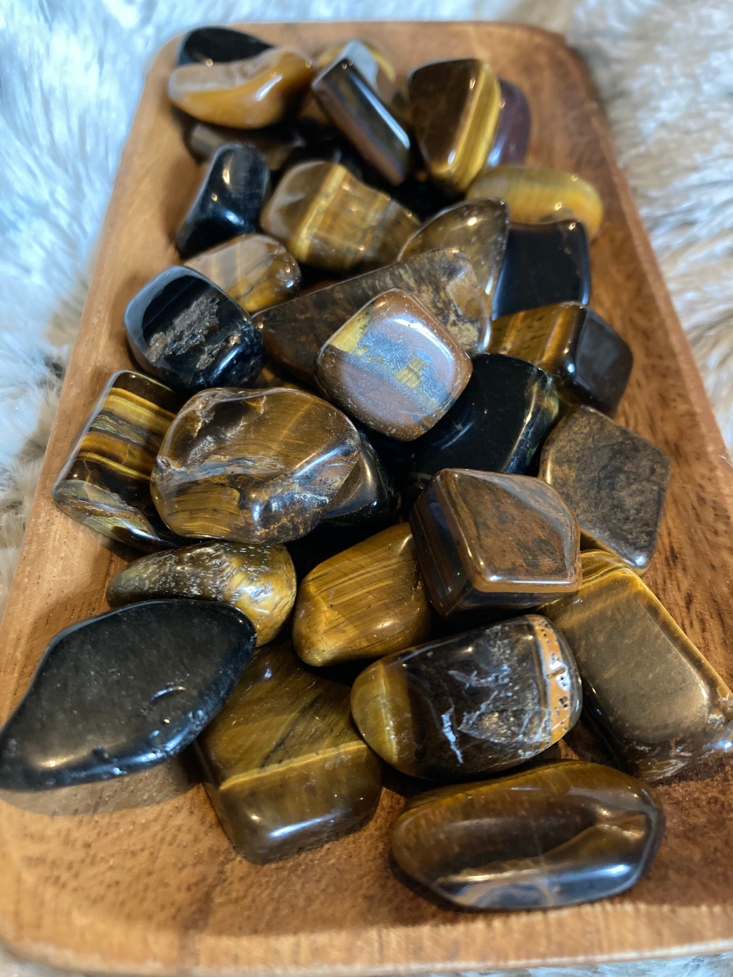 Tiger's Eye Tumbled Stone * Tiger's Eye * Tumbled Stones * Crystals * Witchcraft * Tumbled Crystals * Wiccan * Pagan * Witch