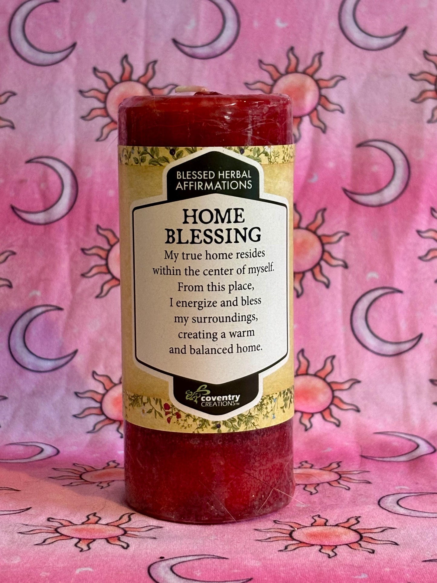 Home Blessing Ritual Candle, Spell Candle, Protection Candle, Altar Candle, Housewarming Gift, Spiritual Decor, Ritual Candle Home Blessing