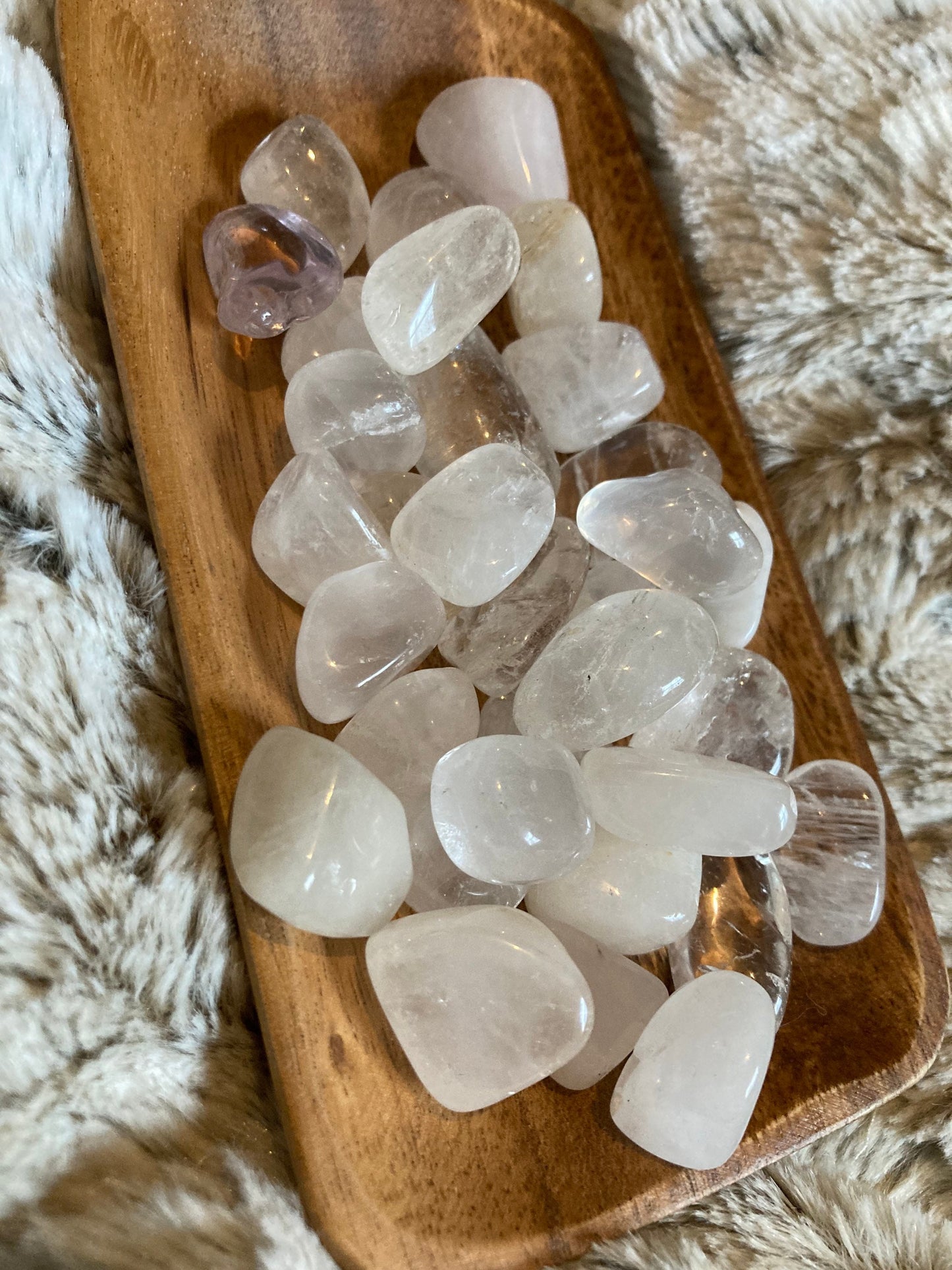 Clear Quartz Tumbled Stone * Clear Quartz * Tumbled Stones * Crystals * Witchcraft * Tumbled Crystals * Wiccan * Pagan * Witch