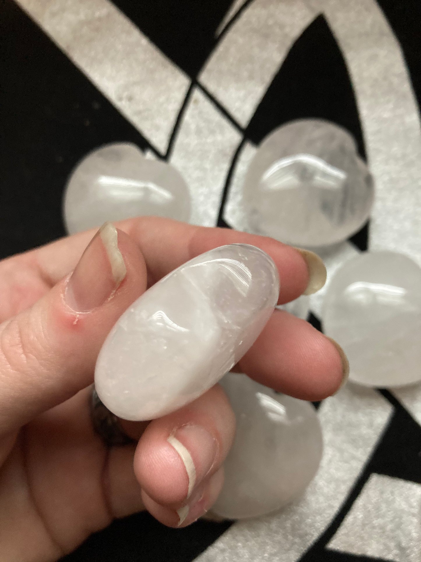 Puffy Clear Quartz Heart * Clear Quartz Heart * Clear Quartz * Witch Supplies * Crystals * Wiccan Crystals * Pagan Crystals * Puffy Heart