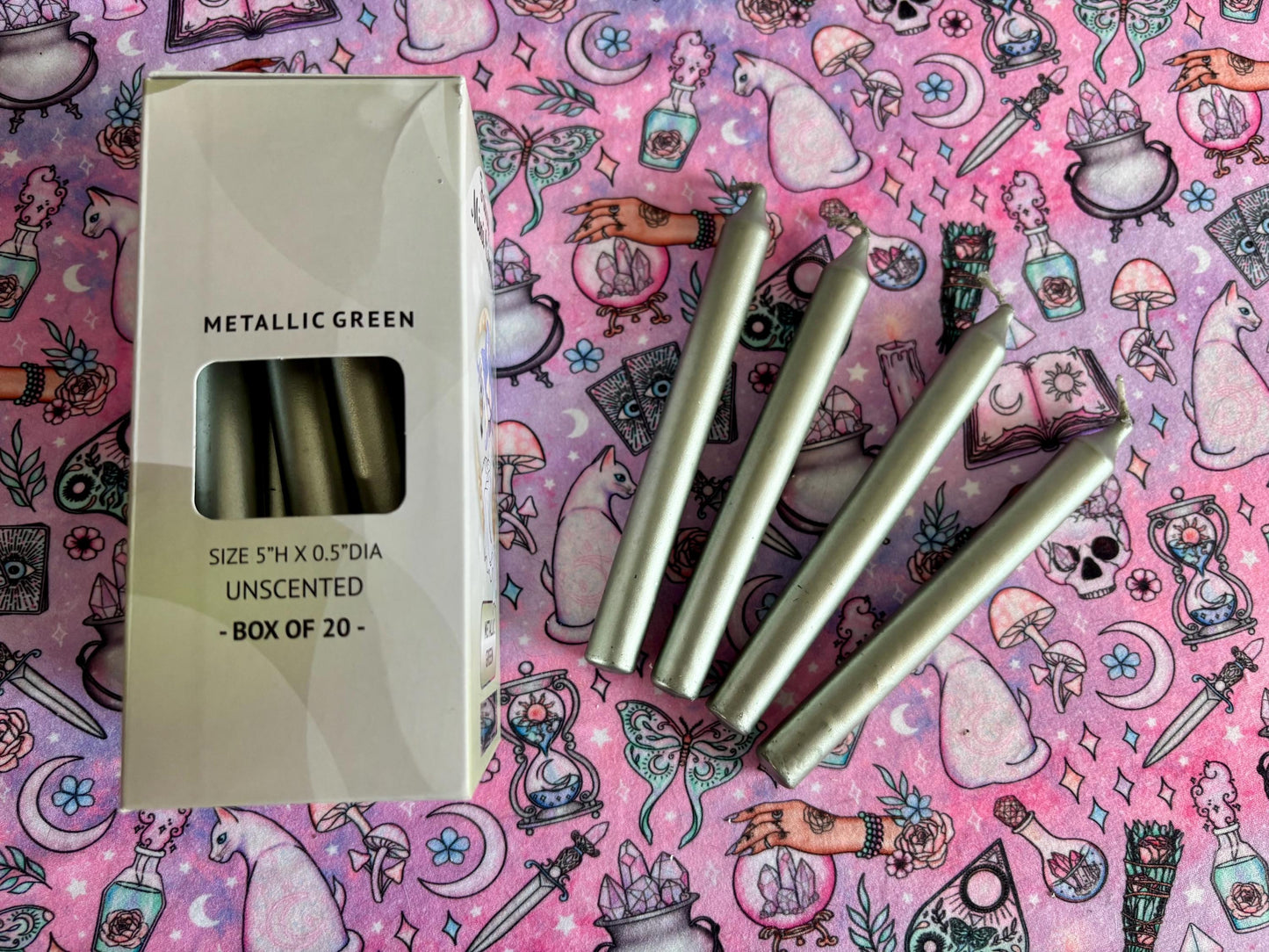 Metallic Chime Candles ~ Spell Candles ~ Small Candles ~ Witchcraft ~ Spell work ~ Witchy ~ Wiccan ~ Pagan ~ Craft Supplies