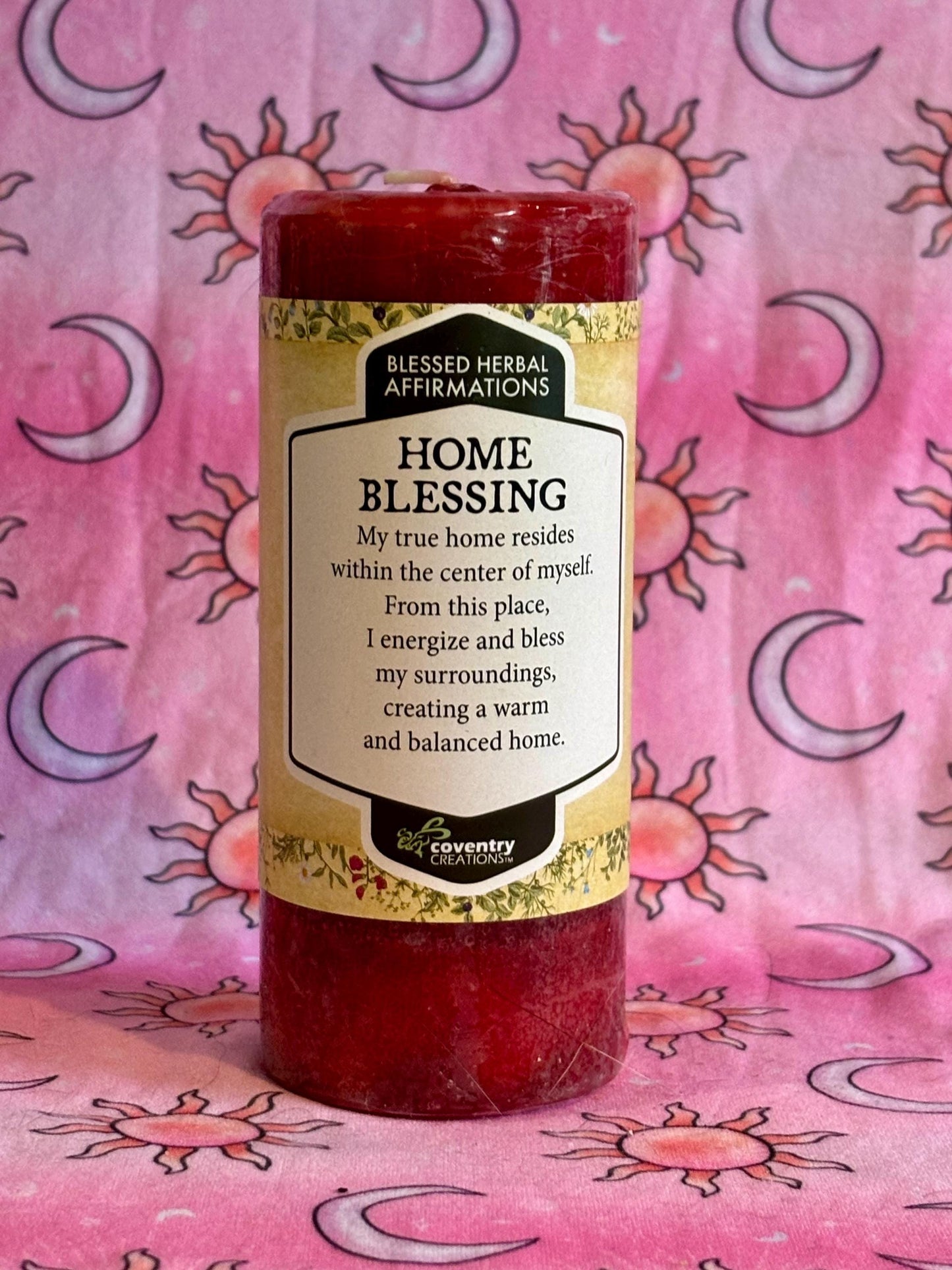 Home Blessing Ritual Candle, Spell Candle, Protection Candle, Altar Candle, Housewarming Gift, Spiritual Decor, Ritual Candle Home Blessing