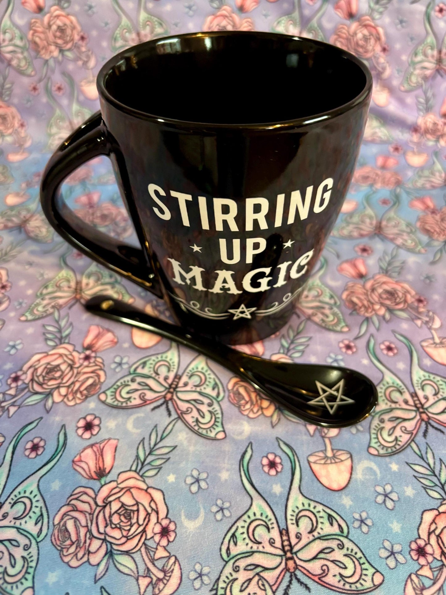 Cute Ceramic Coffee Cup ~ Witches Coffee Cup ~ Witches Coffee Mug ~ Witches Tea Mug ~ Witches Tea Cup ~ Witches Drinkware ~ Stir Up Magic
