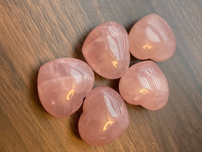 Puffy Rose Quartz Heart * Rose Quartz Heart * Rose Quartz * Witch Supplies * Crystals * Wiccan Crystals * Pagan Crystals * Puffy Heart