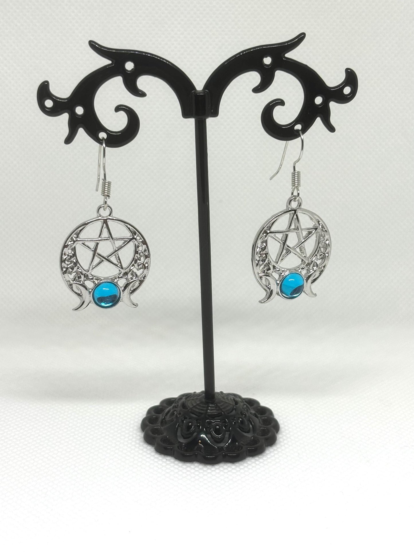 Witchy Earrings * Pentacle Earrings * Magick Earrings * Tarot Card Earrings * Pentagram Earrings * Dangle Earrings *Witchcraft Theme Earring