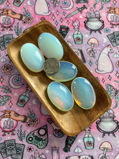 Opalite Palm Stone* Crystals * Witchcraft * Wiccan * Pagan * Altar Decoration * Spiritual Gift * Witch