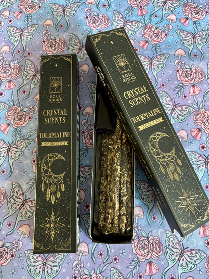 Black Tourmaline, Housewarming Witchcraft Crystal Smudge Kit, Cleansing Kit For Wiccans, Ritual Supplies, Perfect For Pagans, For Beginners,