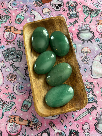 Aventurine Palm Stone* Crystals * Witchcraft * Wiccan * Pagan * Altar Decoration * Spiritual Gift * Witch