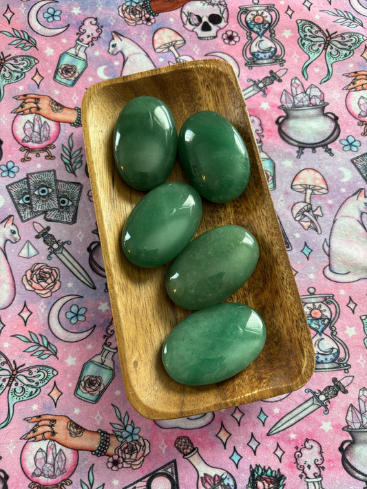 Aventurine Palm Stone* Crystals * Witchcraft * Wiccan * Pagan * Altar Decoration * Spiritual Gift * Witch