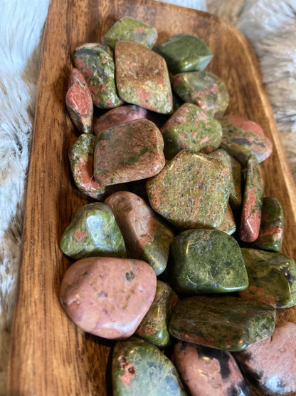 Unakite Tumbled Stone * Unakite* Tumbled Stones * Crystals * Witchcraft * Tumbled Crystals * Wiccan * Pagan * Witch