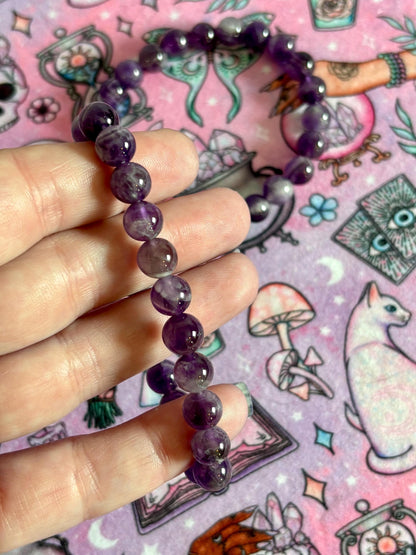 Fashion Beaded Bracelet, Stretch Bracelet, Crystals Bracelet, Charmed Bracelet, Boho Jewelry, Gift for Her