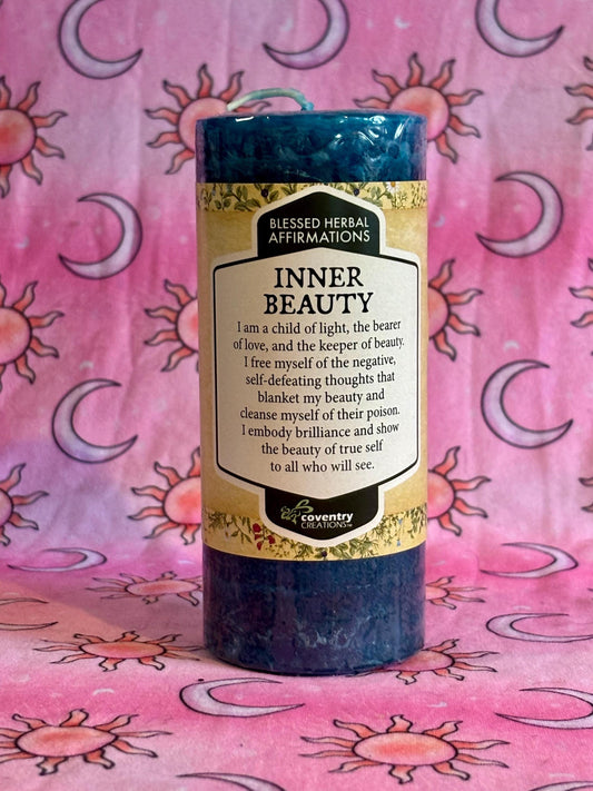 Inner Beauty Ritual Candle, Spell Candle, Self Love Candle, Confidence Candle, Altar Candle, Housewarming Gift, Confidence Spell Candle