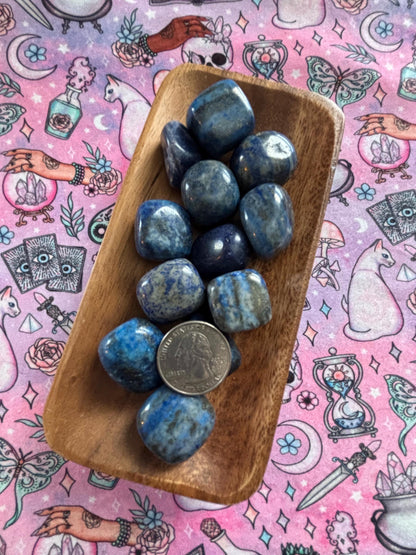 Lapis Lazuli Tumbled Stone * Lapis Lazuli * Tumbled Stones * Crystals * Witchcraft * Tumbled Crystals * Wiccan * Pagan * Witch