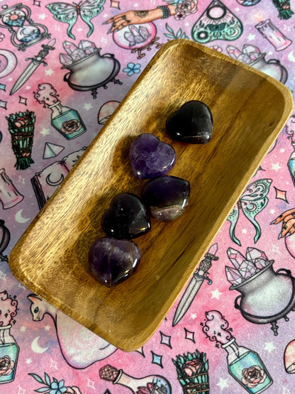 Amethyst Heart Stone *  Amethyst * Tumbled Stones * Crystals * Witchcraft * Tumbled Crystals * Wiccan * Pagan * Witch