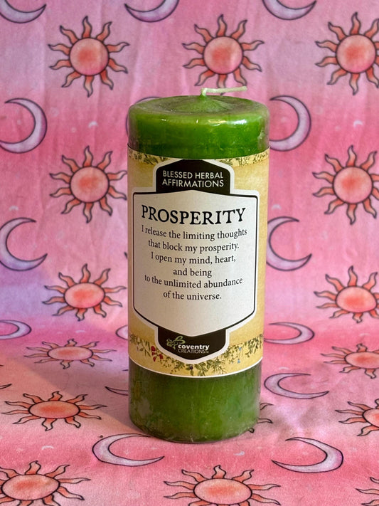 Prosperity Ritual Candle, Spell Candle, Abundance Money Candle, Altar Candle, Housewarming Gift, Ritual Supplies, Money Ritual Candle