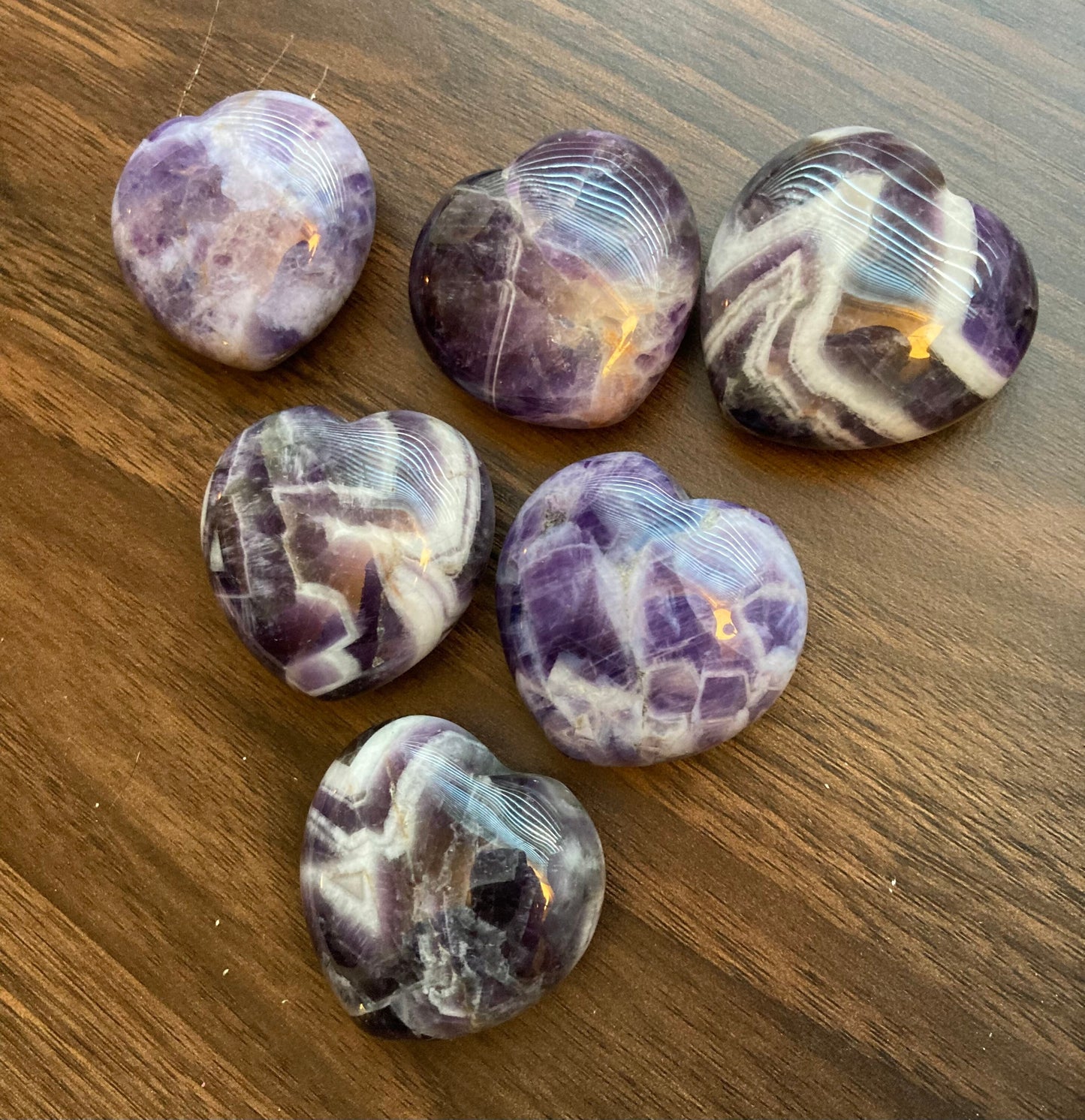 Puffy Amethyst  Heart * Amethyst  Heart * Amethyst * Witch Supplies * Crystals * Wiccan Crystals * Pagan Crystals * Puffy Heart