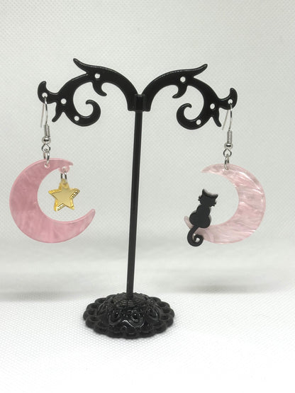 Witchy Earrings * Pentacle Earrings * Magick Earrings * Tarot Card Earrings * Pentagram Earrings * Dangle Earrings *Witchcraft Theme Earring