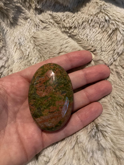 Unakite Palm Stone* Crystals * Witchcraft * Wiccan * Pagan * Altar Decoration * Spiritual Gift * Witch