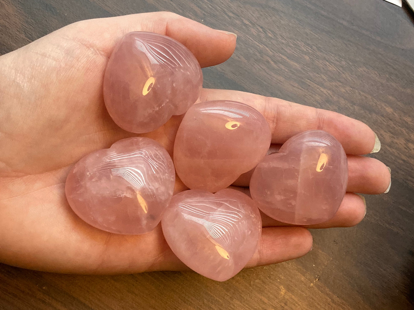 Puffy Rose Quartz Heart * Rose Quartz Heart * Rose Quartz * Witch Supplies * Crystals * Wiccan Crystals * Pagan Crystals * Puffy Heart