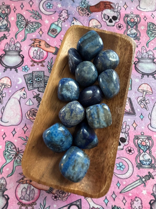 Lapis Lazuli Tumbled Stone * Lapis Lazuli * Tumbled Stones * Crystals * Witchcraft * Tumbled Crystals * Wiccan * Pagan * Witch