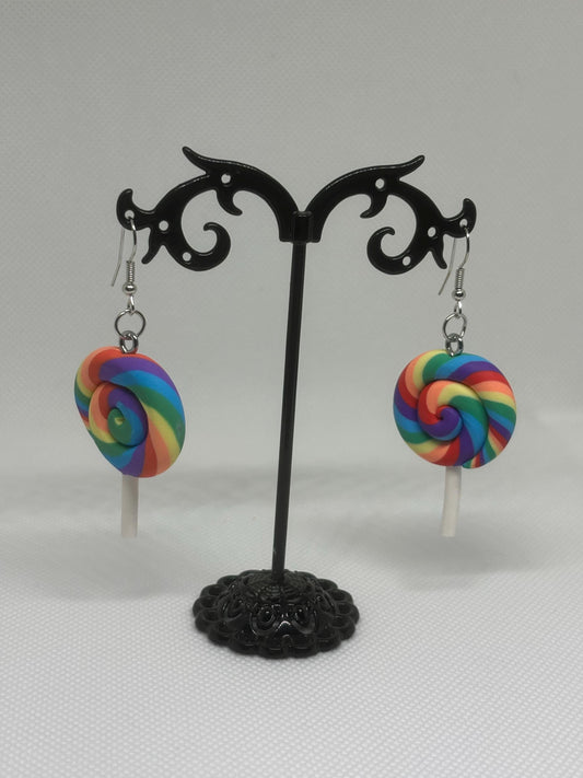 Pride Earrings * Candy Earrings * Lollipop  Earrings * Tarot Card Earrings * Rainbow Earrings * Dangle Earrings *Rainbow Swirl Earring