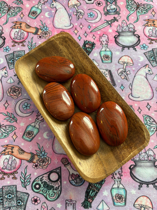 Red Jasper Palm Stone* Crystals * Witchcraft * Wiccan * Pagan * Altar Decoration * Spiritual Gift * Witch