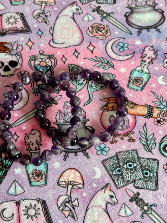 Fashion Beaded Bracelet, Stretch Bracelet, Crystals Bracelet, Charmed Bracelet, Boho Jewelry, Gift for Her