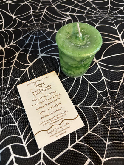 Money Votive Candle ~Money ~ Prosperity ~ Finance ~ Improve Financial Situation ~ Spell Candles ~ Fast Money ~ Financial Abundance